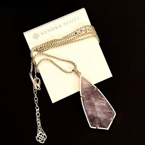 KENDRA SCOTT Carole amethyst pendant necklace